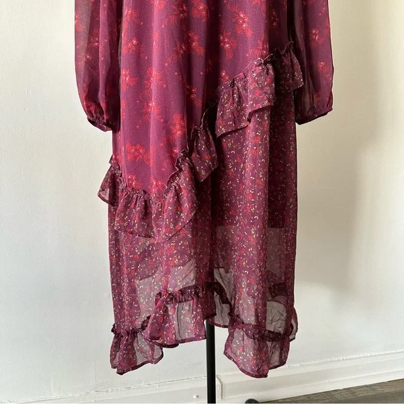 Boho Senlis Midi Floral Dress Small - Picture 4 of 16
